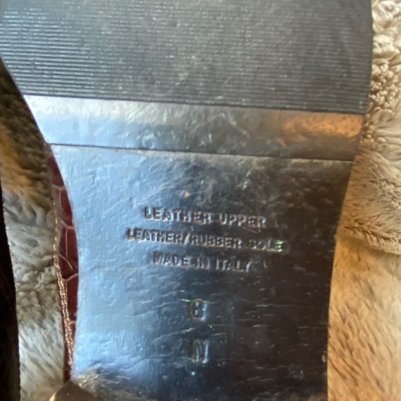 Vtg 1990’s Talbot Suede Crocodile Leather Flats - Picture 7 of 7